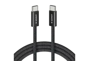Anker Zolo Dirt-Resistant Braided Fast Charging USB-C Cable 240W, 6ft/1.83m - Black