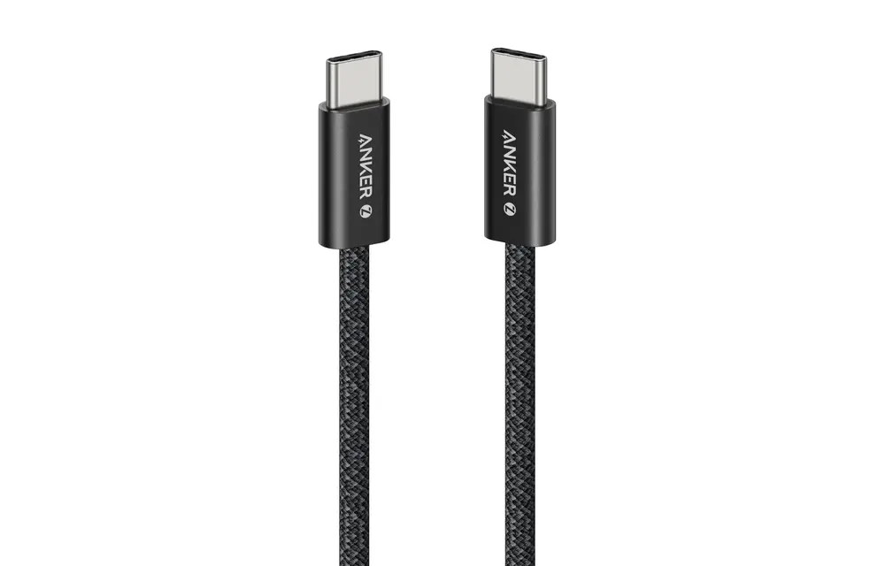 Anker Zolo Dirt-Resistant Braided Fast Charging USB-C Cable 240W, 6ft/1.83m - Black