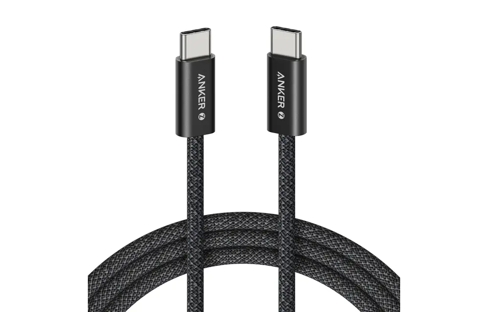 Anker Zolo Dirt-Resistant Braided Fast Charging USB-C Cable 240W, 6ft/1.83m - Black