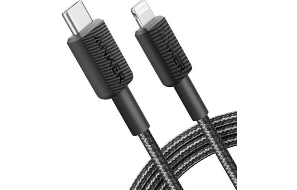 Anker 322 Braided USB-C to Lightning Cable 10ft/3m - Black