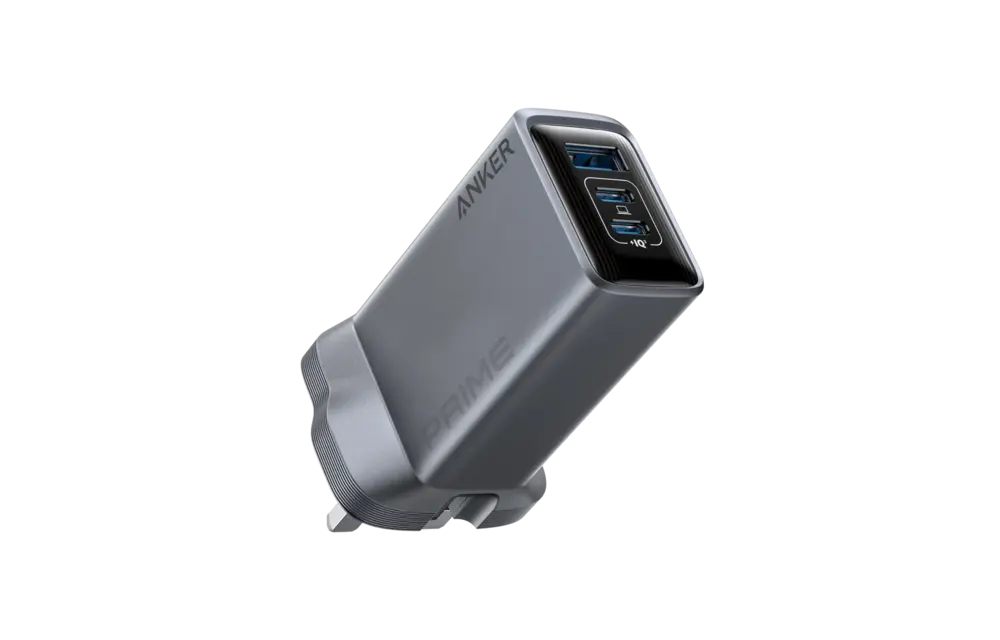 Anker Prime Powerful and Portable Charger 3 Ports GaN Charger 100W  - Gray