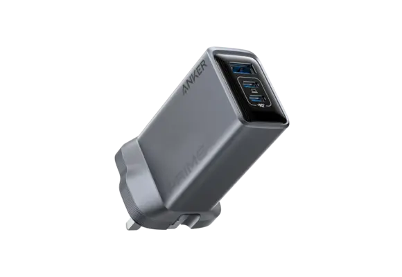Anker Prime Powerful and Portable Charger 3 Ports GaN Charger 100W - Gray