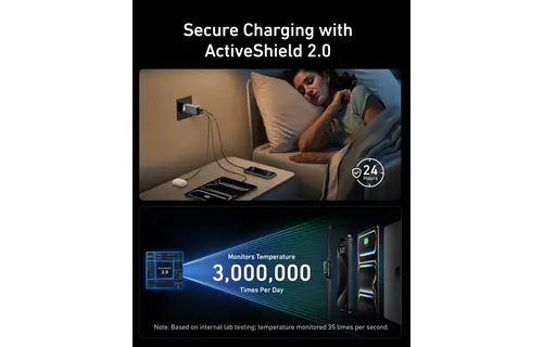 Anker Prime Powerful and Portable Charger 3 Ports GaN Charger 100W  - Gray