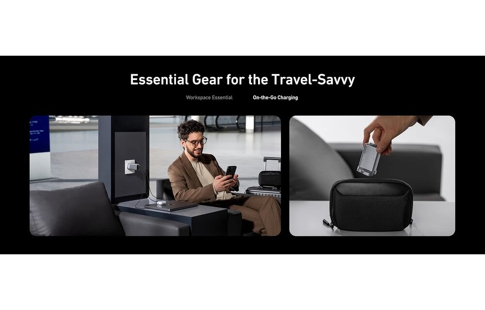 Anker Prime Powerful and Portable Charger 3 Ports GaN Charger 100W  - Gray