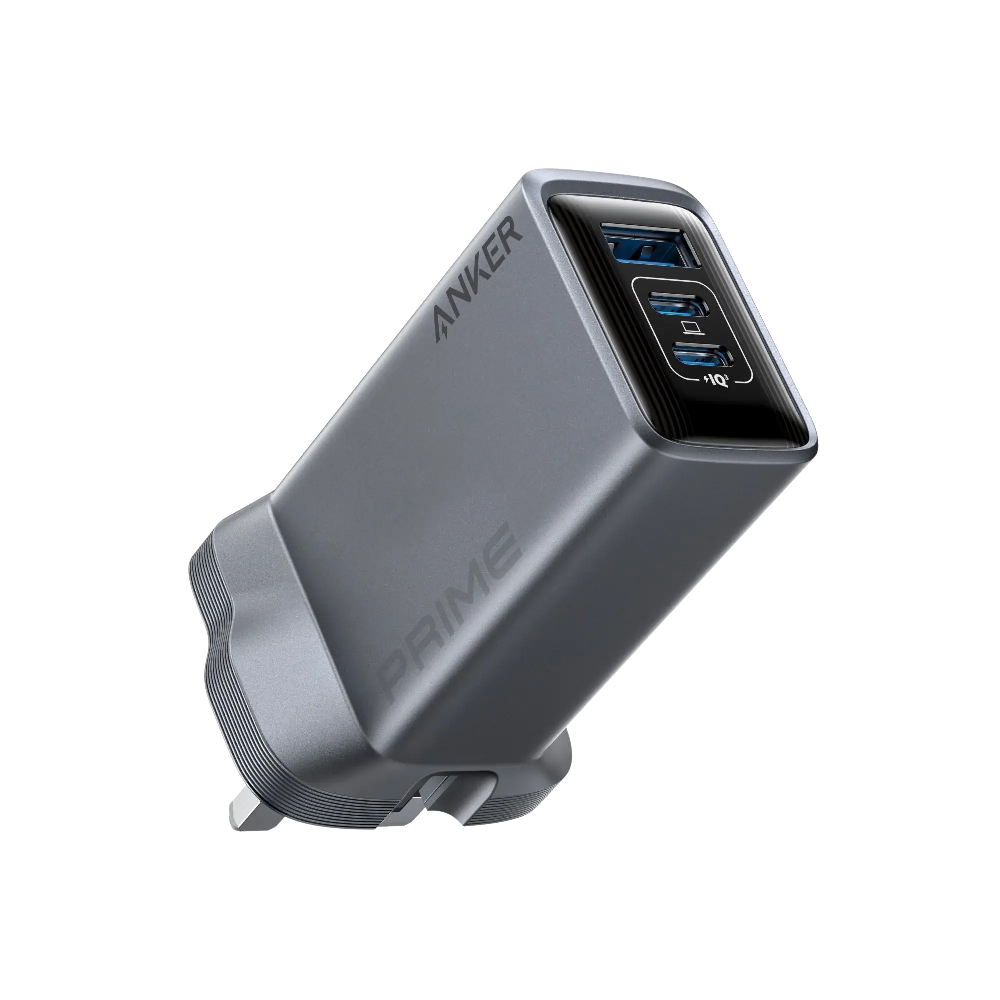 Anker Prime Powerful and Portable Charger 3 Ports GaN Charger 100W  - Gray
