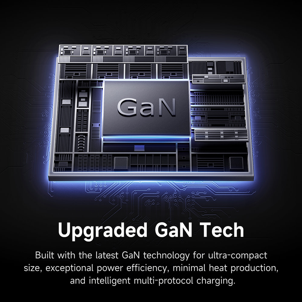 Mcdodo Gana Mini Gan Tech Dual USB-C Ports Charger 45W - Black