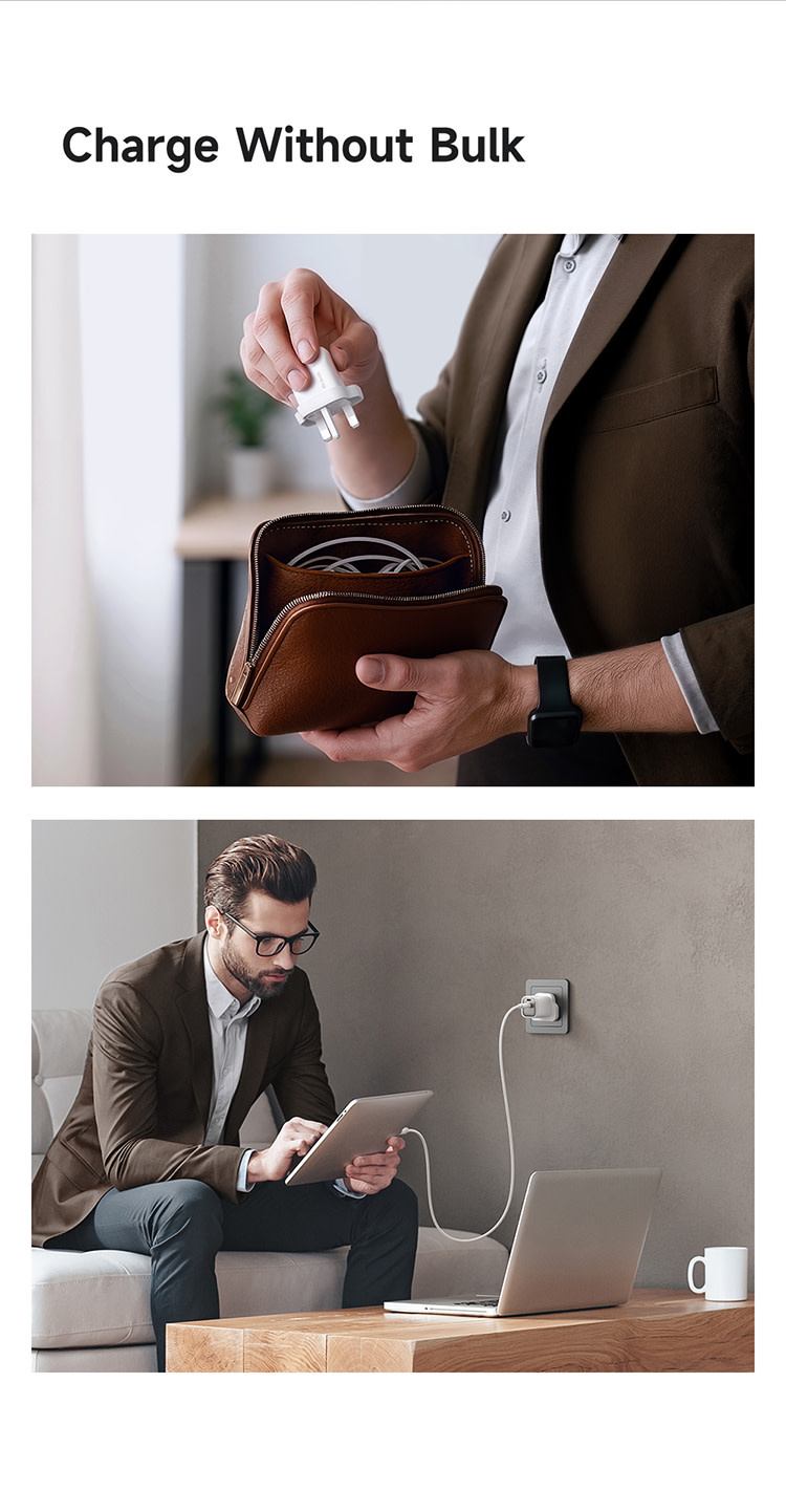 Mcdodo Gana Mini Gan Tech Dual USB-C Ports Charger 45W - Black