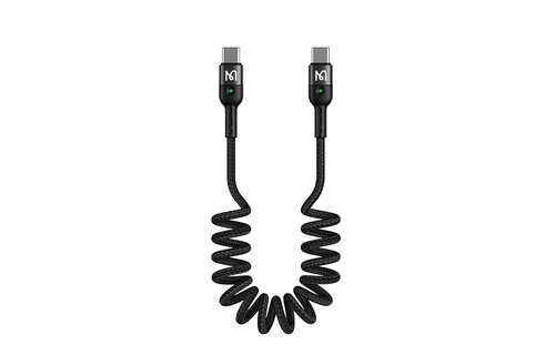 Mcdodo 60W PD Fast Charger Type-C Coiled Data Cable 1.8m - Black