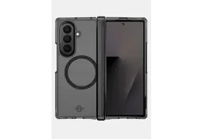 Itskins Hybrid Clear Hinge with MagSafe Case for Samsung Galaxy Z Fold 7 - Smoke and Transparent