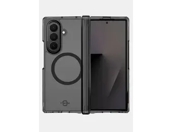 Itskins Hybrid Clear Hinge with MagSafe Case for Samsung Galaxy Z Fold 7 - Smoke and Transparent