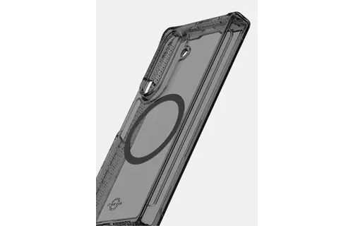 Itskins Hybrid Clear Hinge with MagSafe Case for Samsung Galaxy Z Fold 7 - Smoke and Transparent