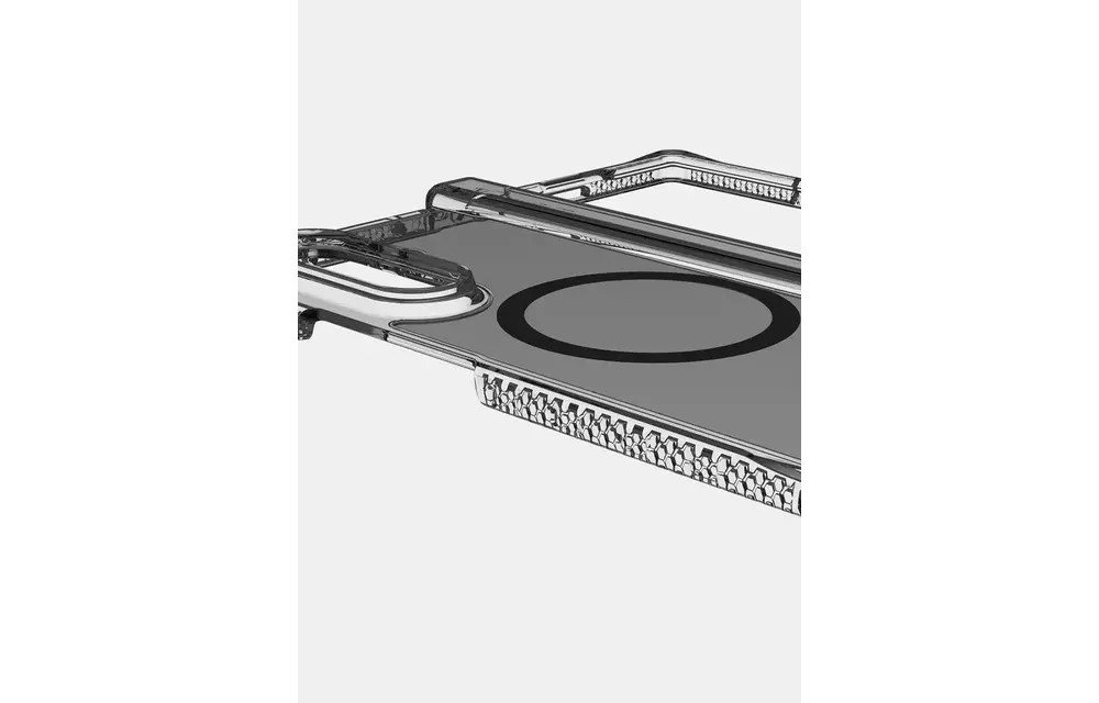 Itskins Hybrid Clear Hinge with MagSafe Case for Samsung Galaxy Z Fold 7 - Smoke and Transparent