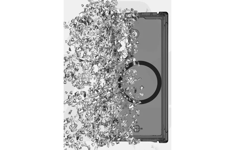 Itskins Hybrid Clear Hinge with MagSafe Case for Samsung Galaxy Z Fold 7 - Smoke and Transparent