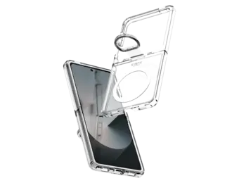 Avana ice Clear with Ring with MagSafe Case for Samsung Galaxy Z Flip 7 - Transparent