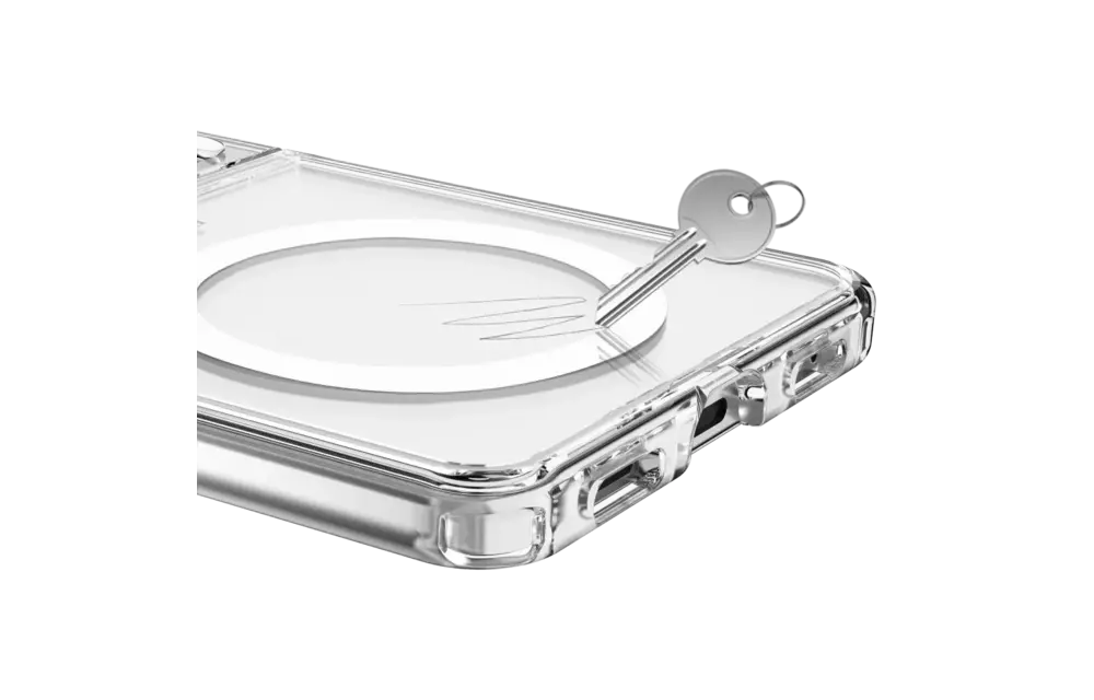 Avana ice Clear with Ring with MagSafe Case for Samsung Galaxy Z Flip 7 - Transparent