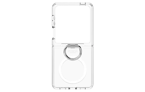 Avana ice Clear with Ring with MagSafe Case for Samsung Galaxy Z Flip 7 - Transparent