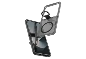 Avana ice Clear with Ring with MagSafe Case for Samsung Galaxy Z Flip 7 - Smoke