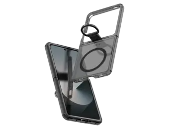 Avana ice Clear with Ring with MagSafe Case for Samsung Galaxy Z Flip 7 - Smoke