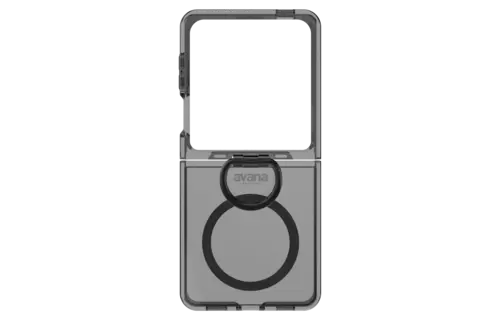 Avana ice Clear with Ring with MagSafe Case for Samsung Galaxy Z Flip 7 - Smoke
