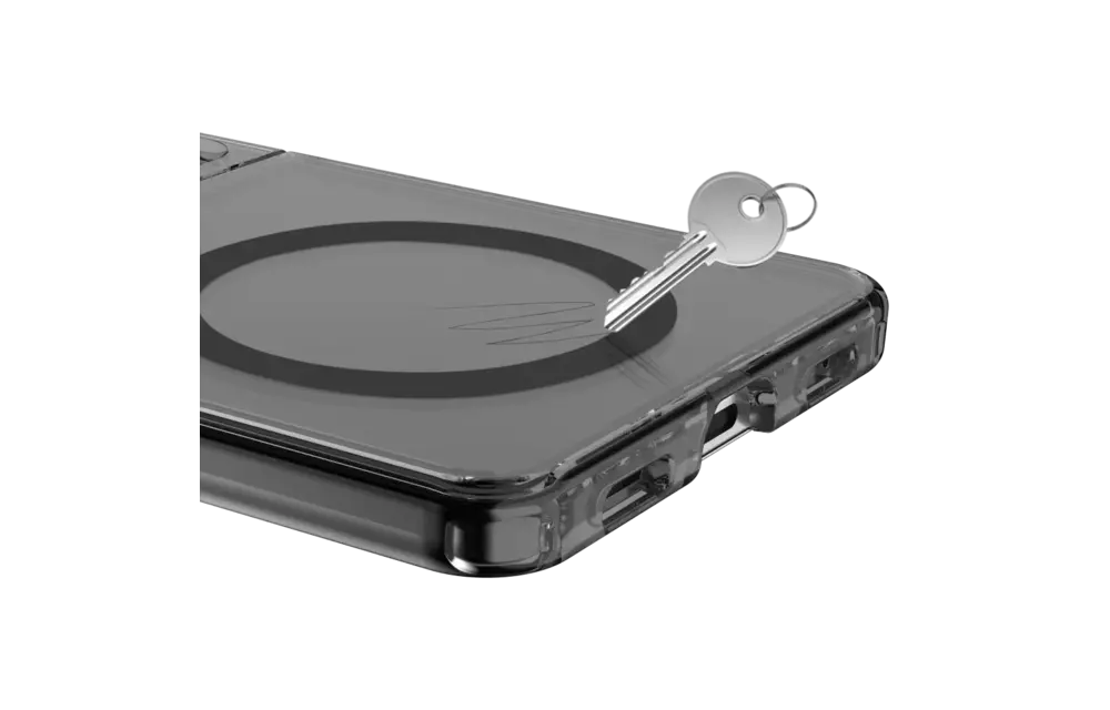 Avana ice Clear with Ring with MagSafe Case for Samsung Galaxy Z Flip 7 - Smoke