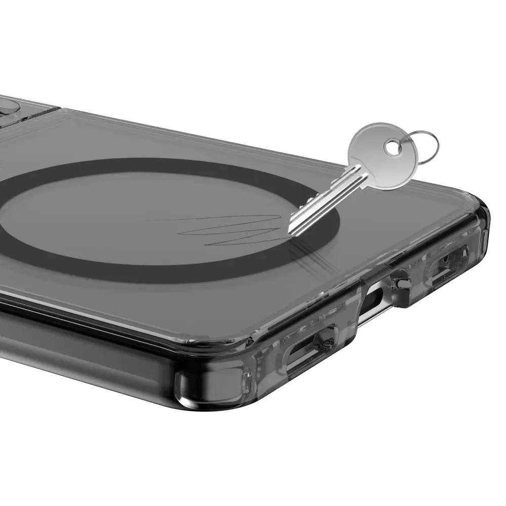 Avana ice Clear with Ring with MagSafe Case for Samsung Galaxy Z Flip 7 - Smoke