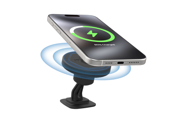 ITSKINS Hybrid Dash Mount Plus Hexo MagSafe Wireless Charger - Black