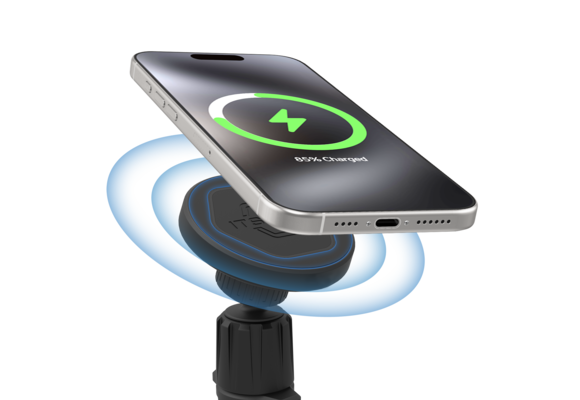 ITSKINS Hybrid Vent Mount Plus Hexo MagSafe Wireless Charger - Black