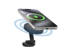 ITSKINS Hybrid Stick-On 360 Mount Plus Hexo MagSafe Wireless Charger - Black