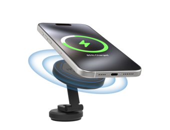 ITSKINS Hybrid Stick-On 360 Mount Plus Hexo MagSafe Wireless Charger - Black