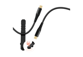 ITSKINS Supreme 140W Cable USB-C to USB-C With Cable Organizer 2m - Black