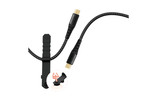 ITSKINS Supreme 140W Cable USB-C to USB-C With Cable Organizer 2m - Black