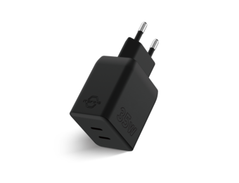 ITSKINS Spectrum 35W PD Fast Charger 2 Port USB-C EU Plug - Black