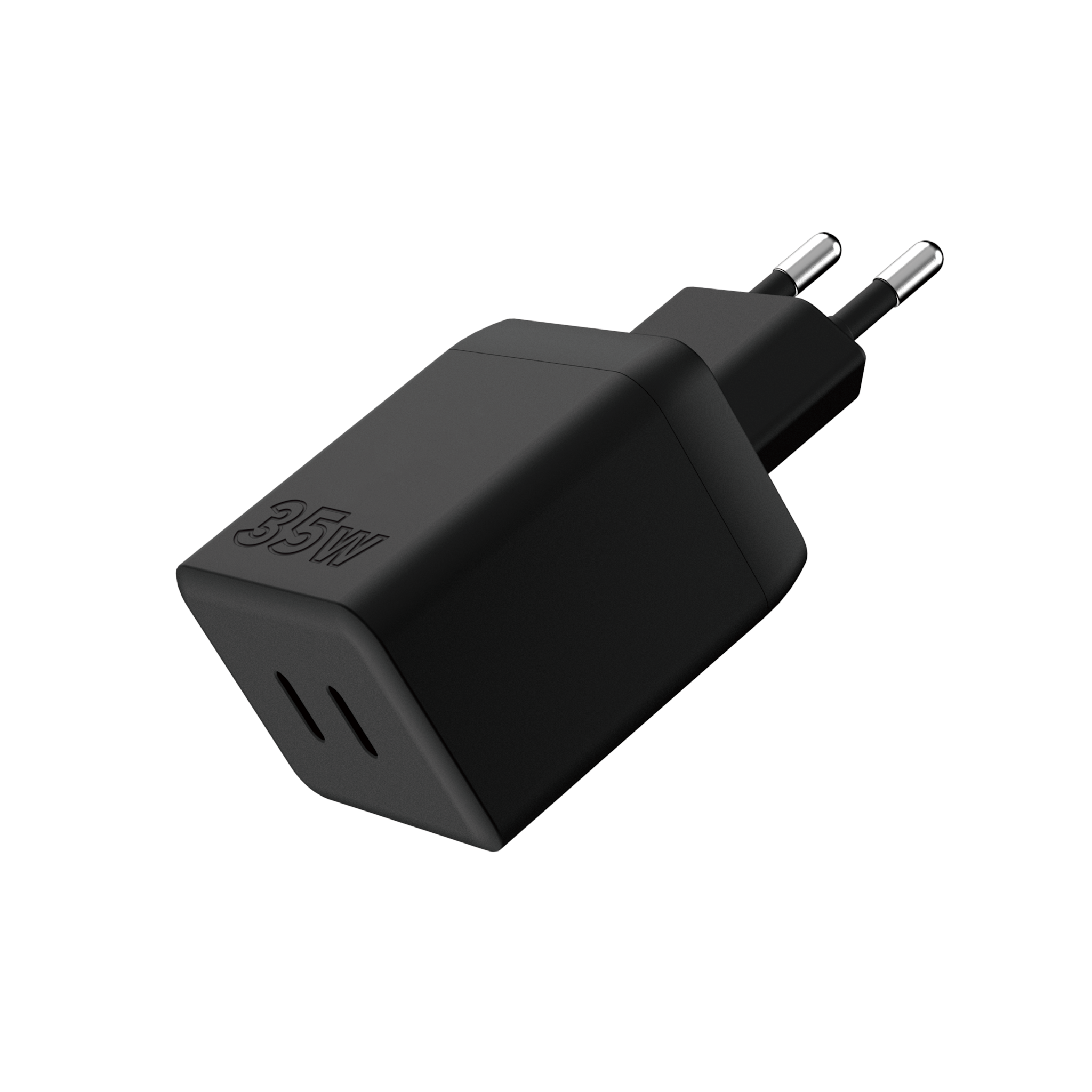 ITSKINS Spectrum 35W PD Fast Charger 2 Port USB-C EU Plug - Black
