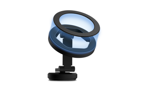 ITSKINS Hybrid Stick-On 360 Mount Plus Hexo MagSafe Wireless Charger - Black