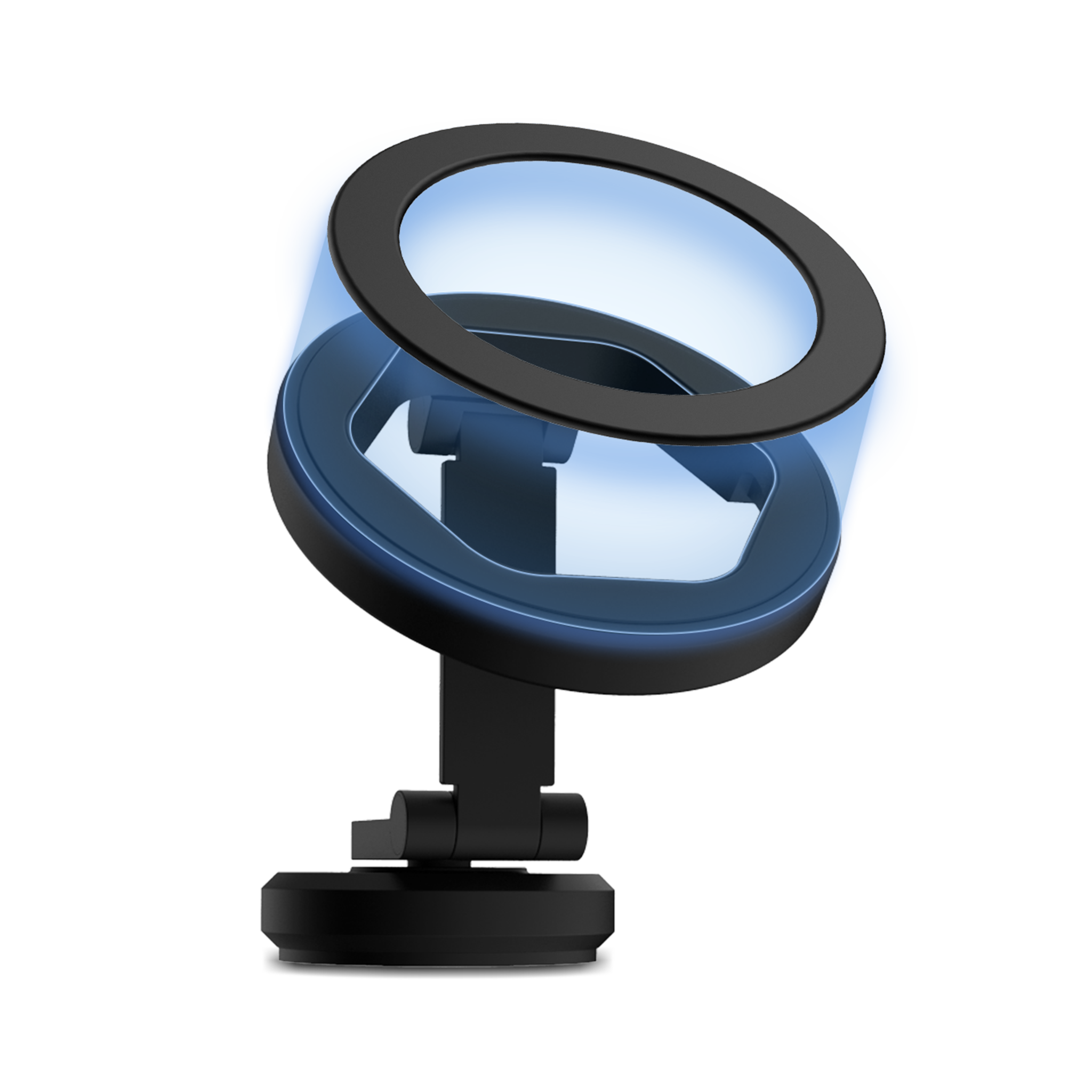 ITSKINS Hybrid Stick-On 360 Mount Plus Hexo MagSafe Wireless Charger - Black