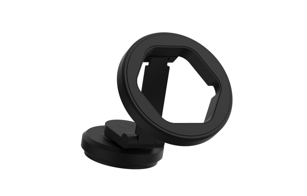 ITSKINS Hybrid Stick-On 360 Mount Plus Hexo MagSafe Wireless Charger - Black