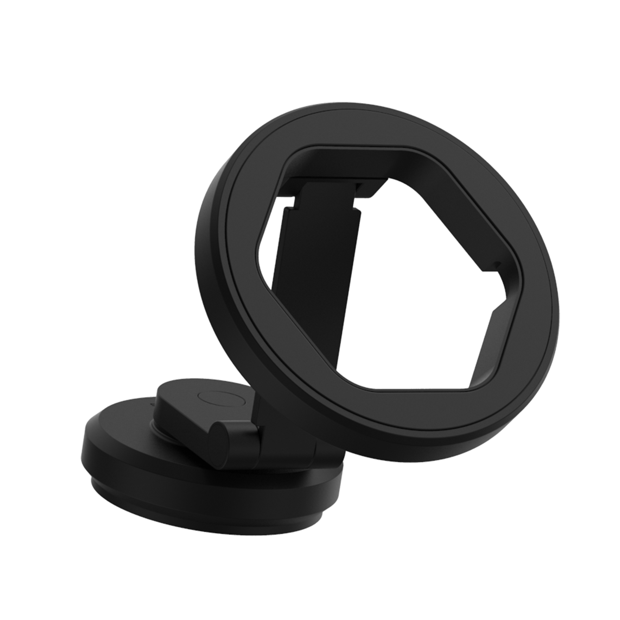 ITSKINS Hybrid Stick-On 360 Mount Plus Hexo MagSafe Wireless Charger - Black