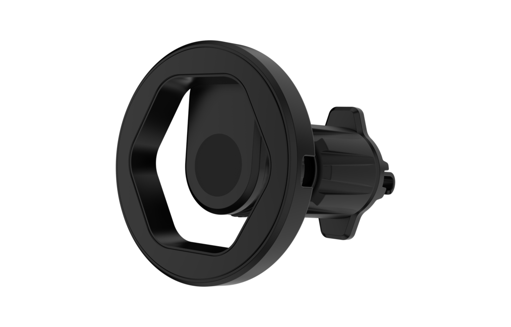 ITSKINS Hybrid Vent Mount Plus Hexo MagSafe Wireless Charger - Black