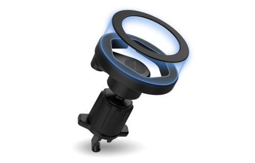 ITSKINS Hybrid Vent Mount Plus Hexo MagSafe Wireless Charger - Black