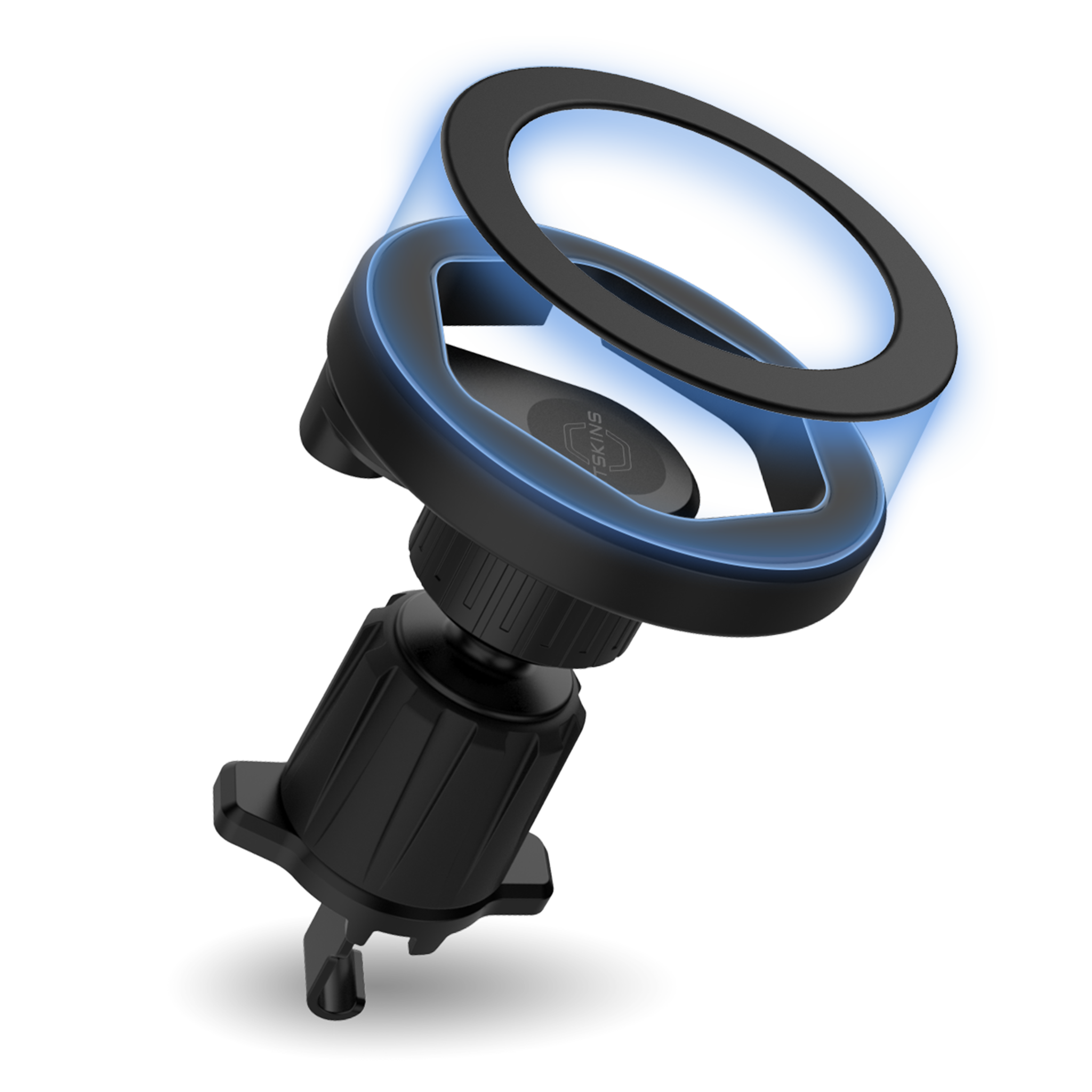 ITSKINS Hybrid Vent Mount Plus Hexo MagSafe Wireless Charger - Black