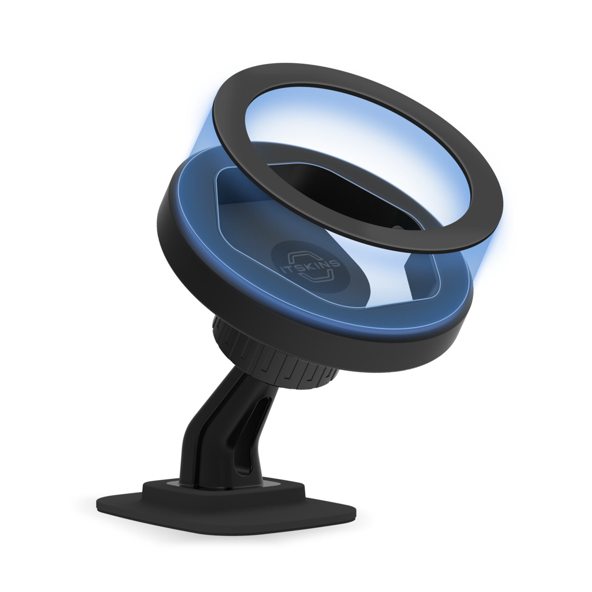 ITSKINS Hybrid Dash Mount Plus Hexo MagSafe Wireless Charger - Black