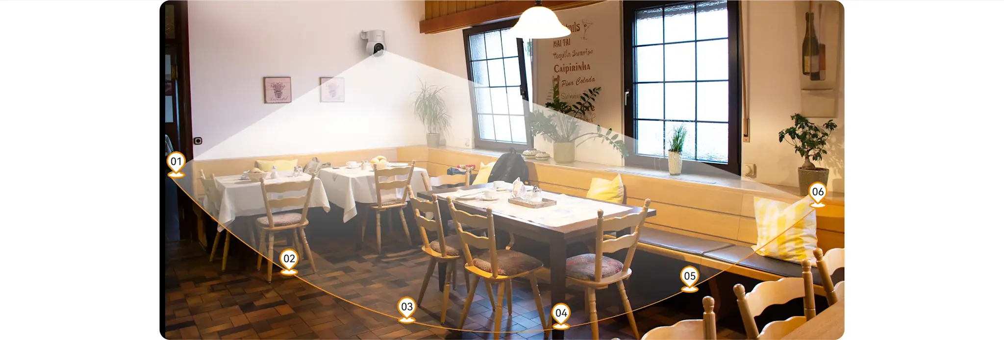 Imou Ranger Mini Integrated-Bracket 3K Image Full-color Night Vision 360 Rotate Indoore Smart Security Camara 5pm - White