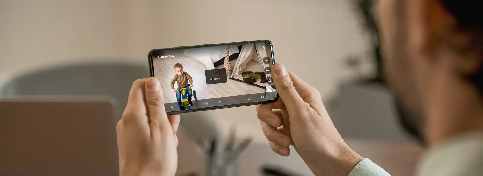 Imou Ranger Mini Integrated-Bracket 3K Image Full-color Night Vision 360 Rotate Indoore Smart Security Camara 5pm - White