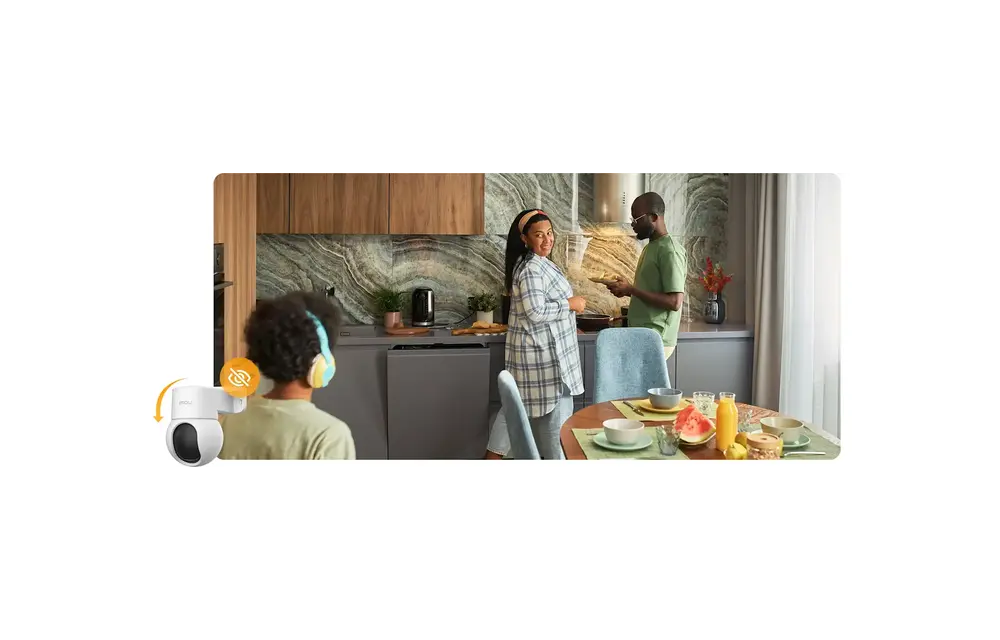 Imou Ranger Mini Integrated-Bracket 3K Image Full-color Night Vision 360 Rotate Indoore Smart Security Camara 5pm - White