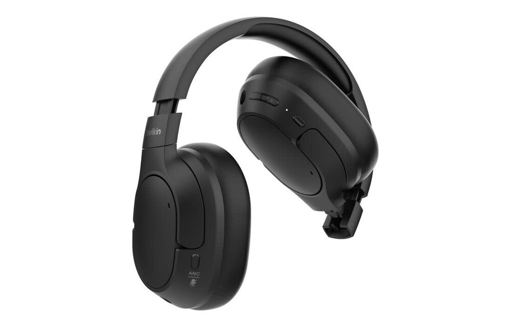 Belkin SoundForm isolate Noise Cancelling Over Ear Wireless Headphones - Black