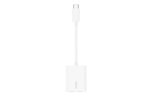 Belkin Rockstar USB-C Audio Plus Charge Adapter 60W - White
