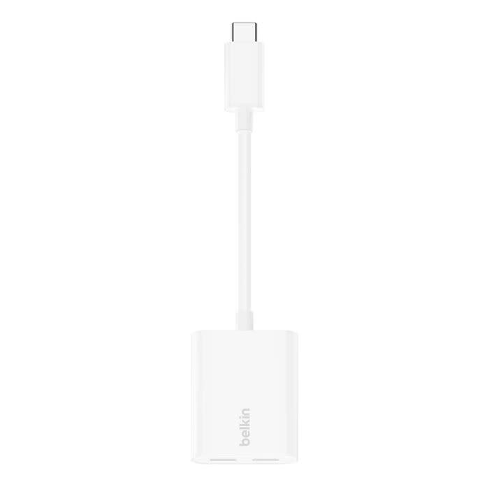 Belkin Rockstar USB-C Audio Plus Charge Adapter 60W - White
