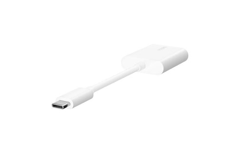Belkin Rockstar USB-C Audio Plus Charge Adapter 60W - White