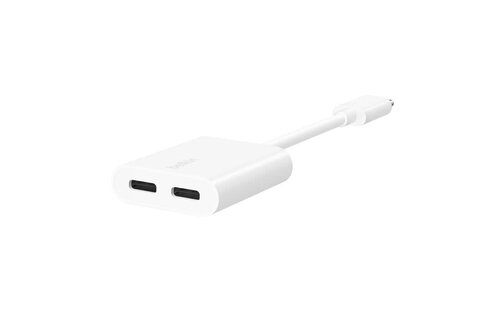 Belkin Rockstar USB-C Audio Plus Charge Adapter 60W - White