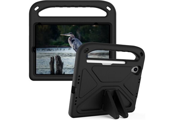 EVA Kids Safe Handle Stand Shockproof with Pencil Holder Case For Apple iPad Mini 8.3" 6th/7th Gen  - Black